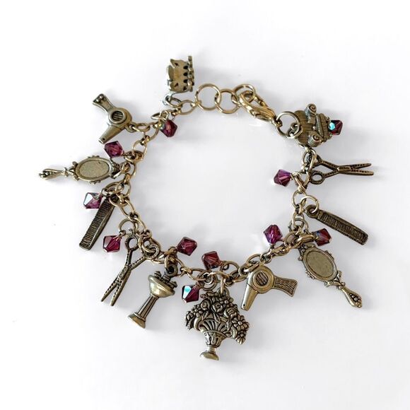 Hair Salon Stylist Charm Bracelet - Picture 1 of 3